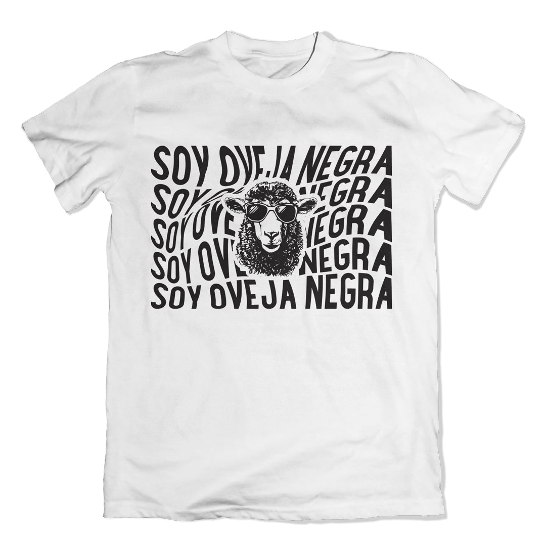 T-Shirt Soy Oveja Negra Blanca