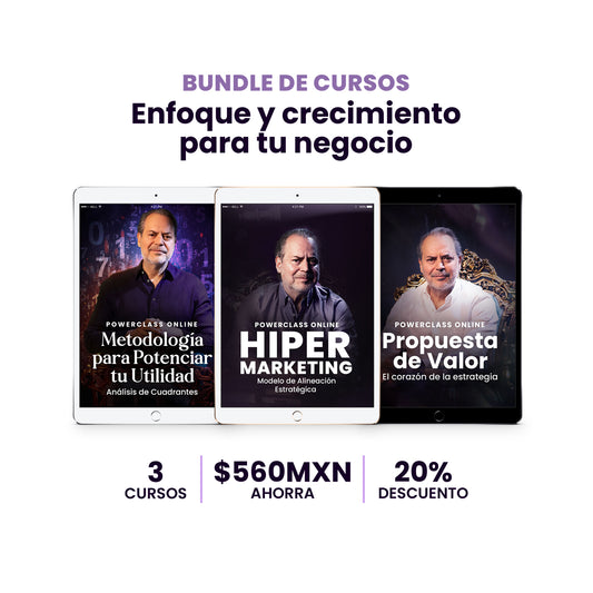 Bundle de Cursos enfoque y crecimiento para tu negocio