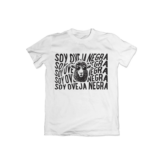 T-Shirt Soy Oveja Negra Blanca