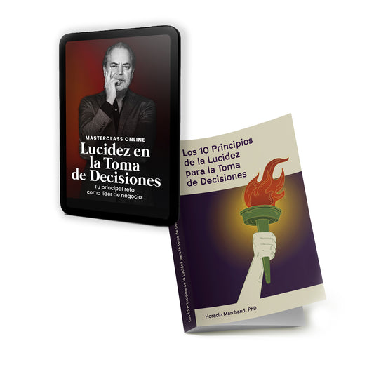 HOT SALE MasterClass Online Lucidez en la Toma de Decisiones + Libro Los 10 Principios de la Lucidez